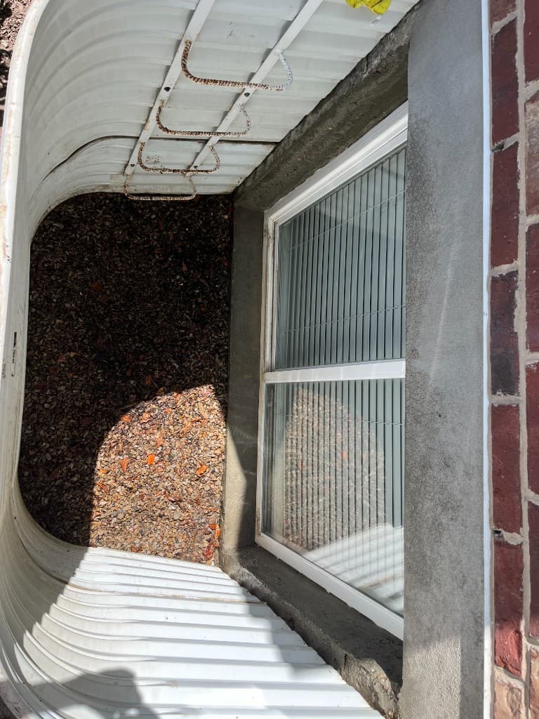 After: Crystal-clear glass after professional hard water removal